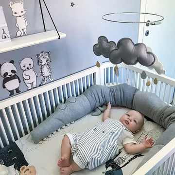 Cartoon Baby Crib Bumper Pillow